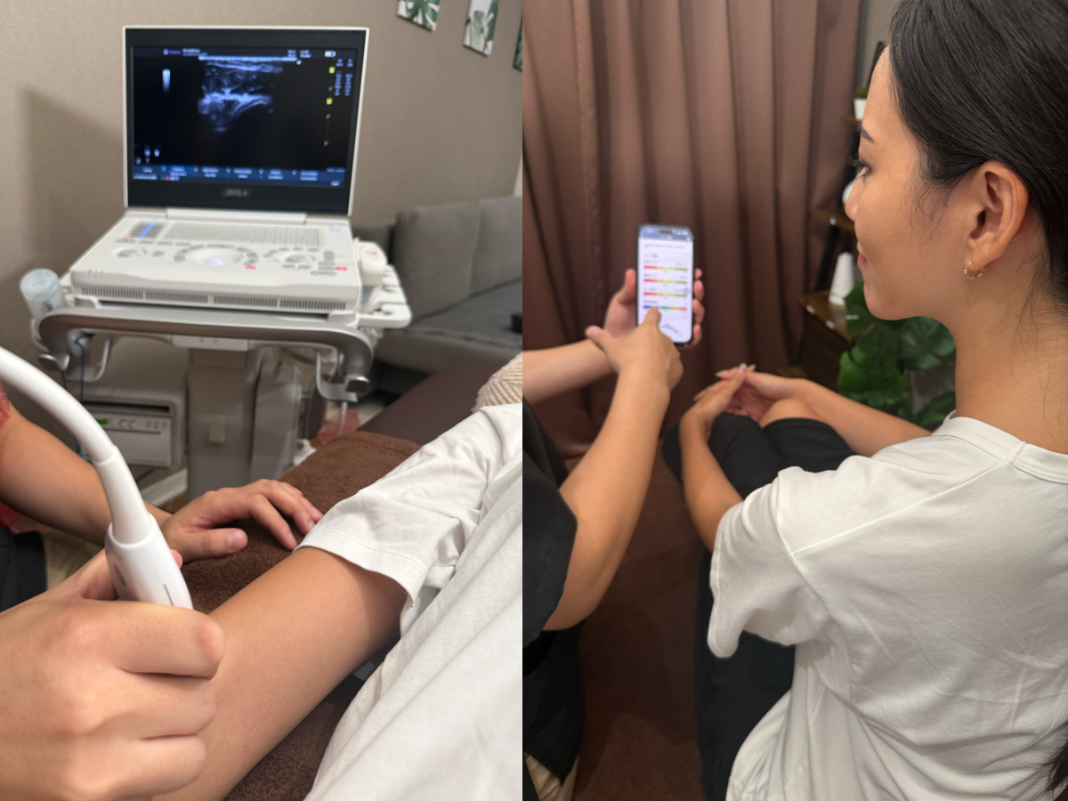 エコー検査で痛みの原因を見える化する整体施術